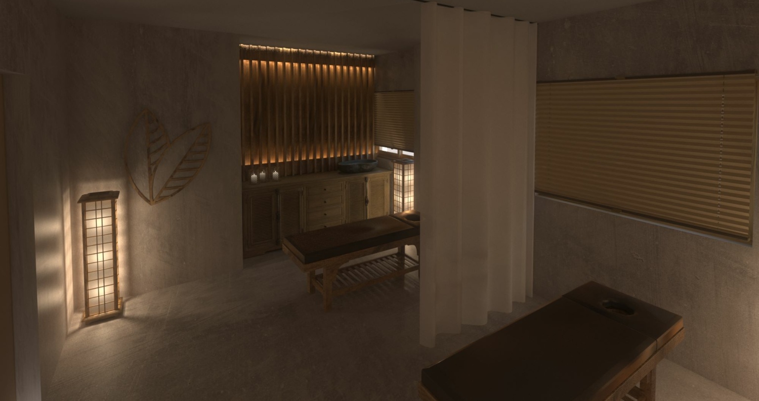 The deeply relaxing wellness space of V Hotel in Delphi with spa services